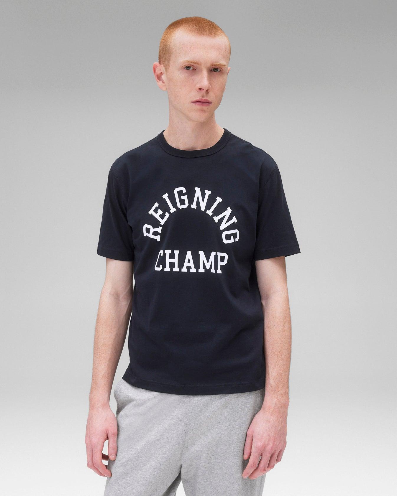 Reigning Champ Lightweight Jersey Arch Logo Standard T-Shirt Product Image