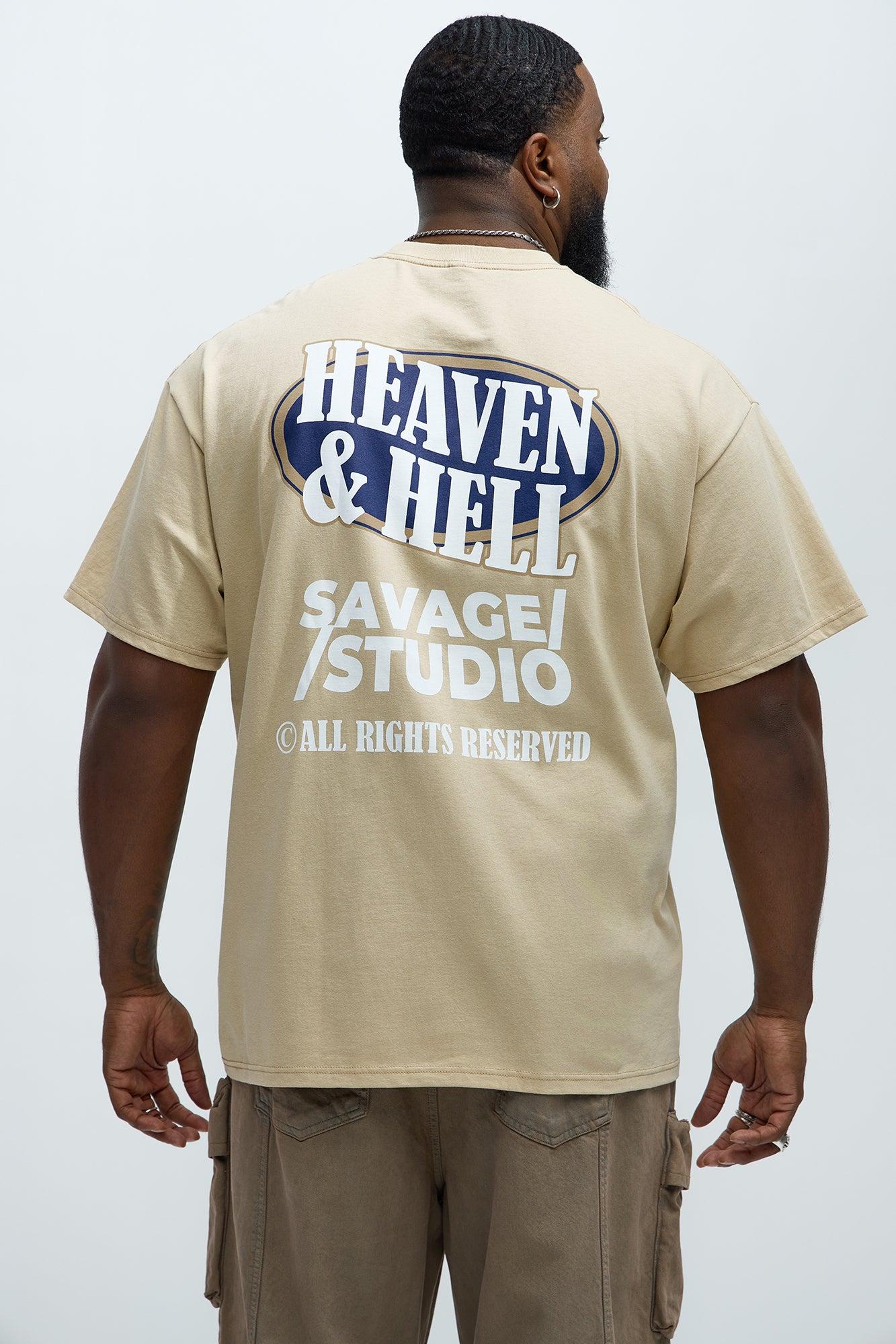 Heaven & Hell Short Sleeve Tee - Sand Product Image