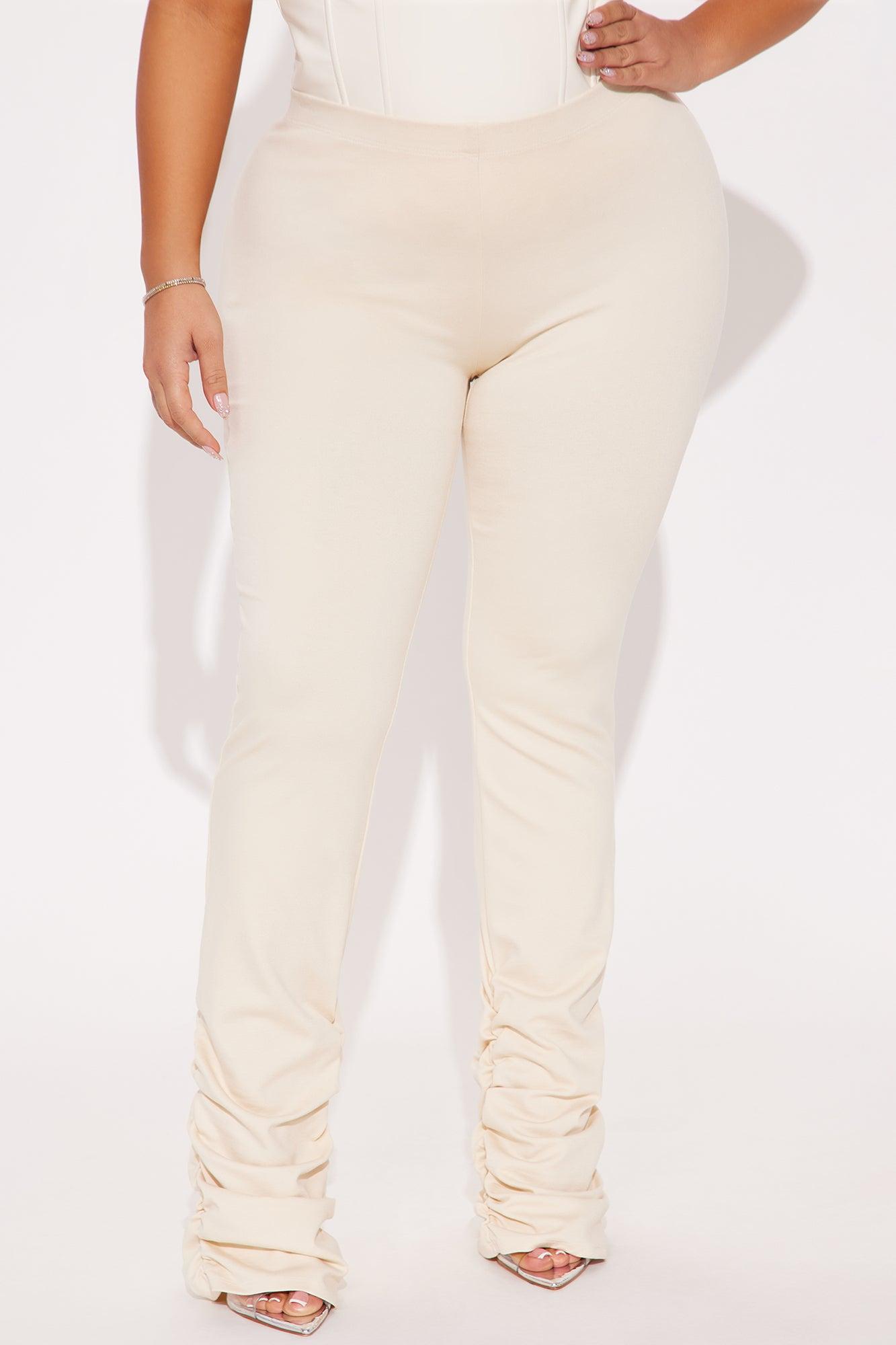 Love Galore Stacked Legging - Cream Product Image