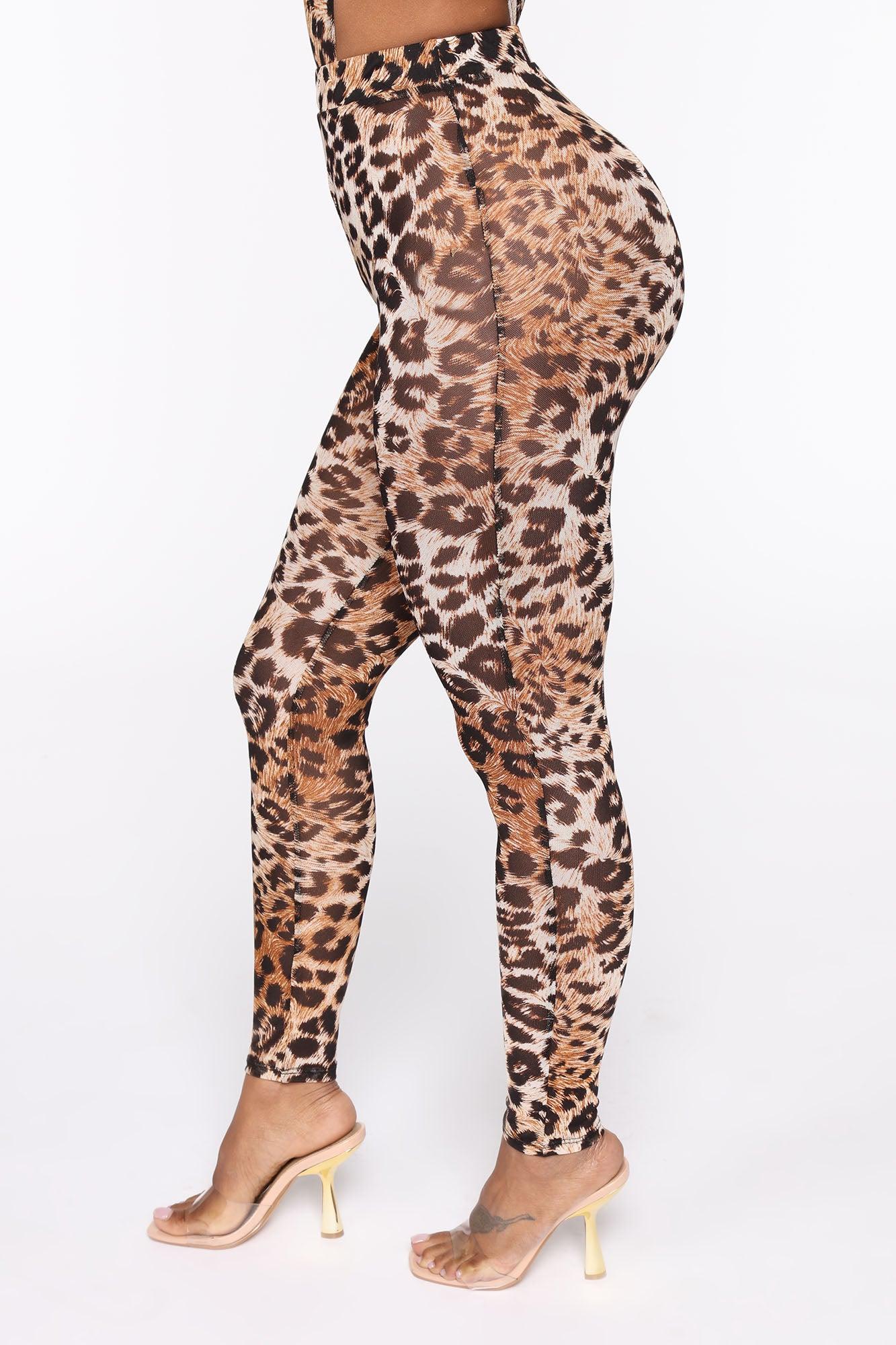 Feline Sexy Matching Set - Brown/combo Product Image