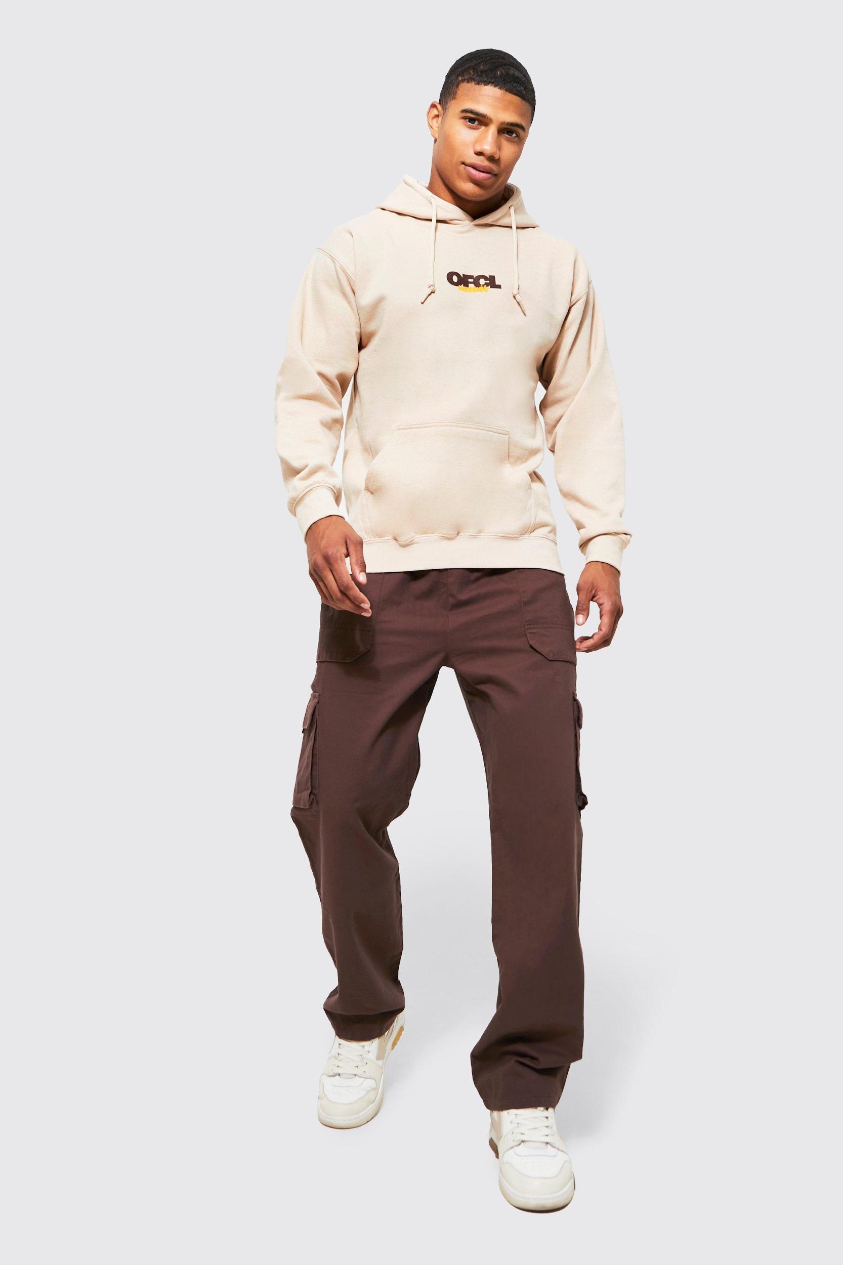 Elasticated Waist Relaxed Fit Buckle Cargo Pants | boohooMAN USA Product Image