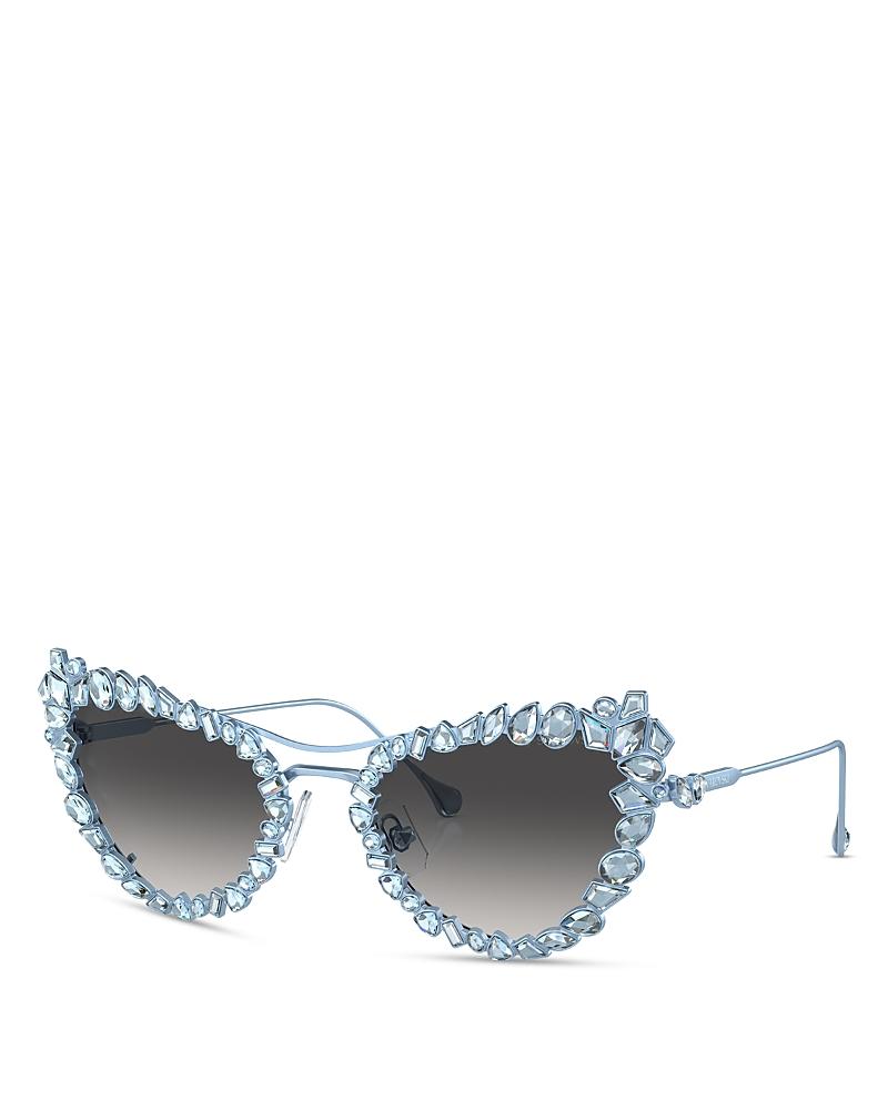 Swarovski Butterfly Removable Crystal Clip On Sunglasses, 56mm Product Image
