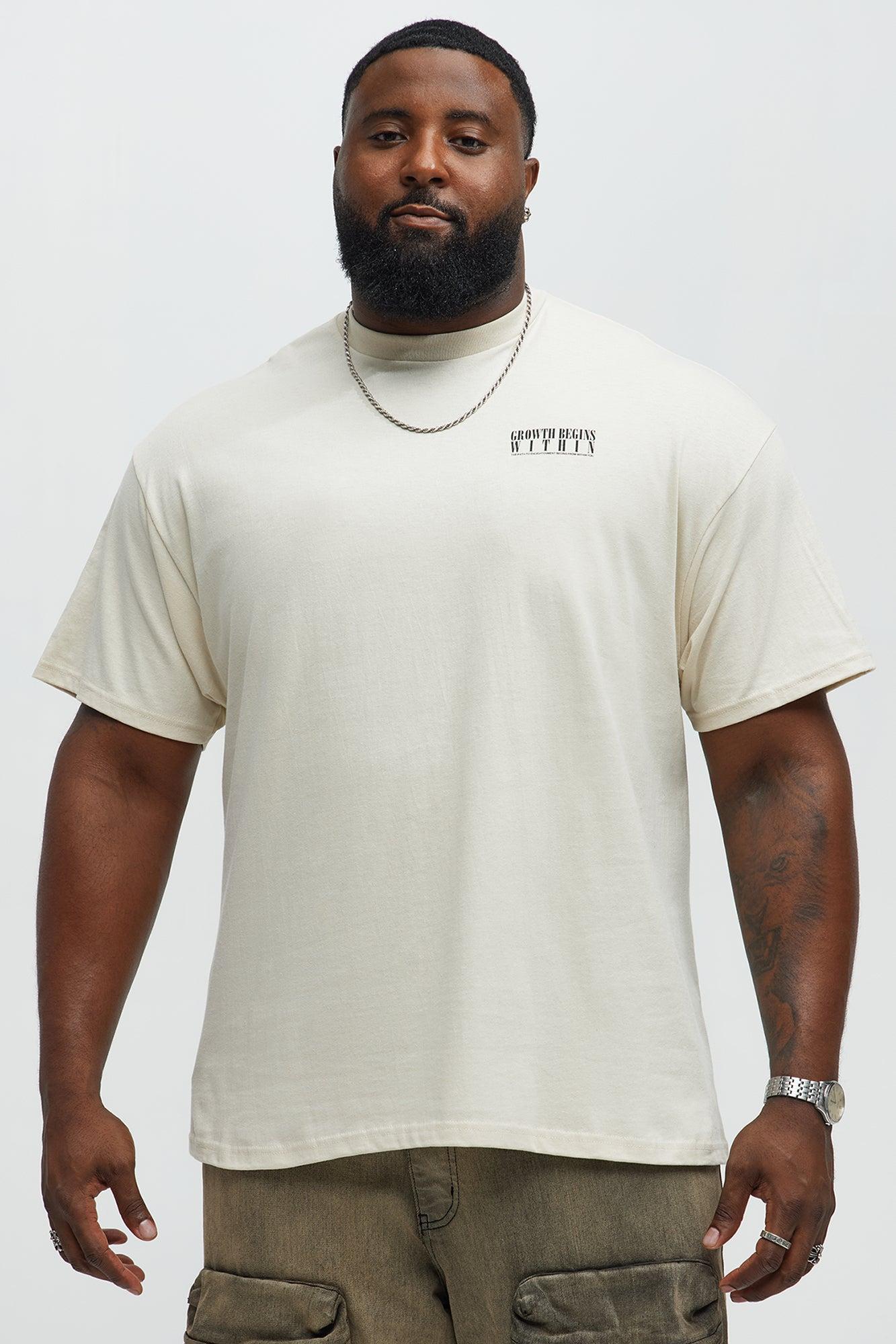 Growth Begins Within Short Sleeve Tee - Cream Male Product Image