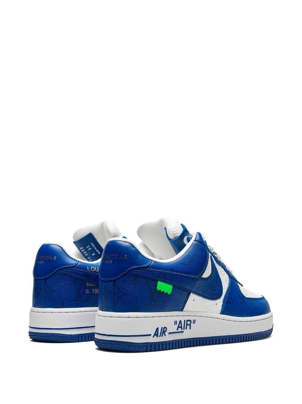 x Louis Vuitton Air Force 1 Low "Virgil Abloh - White/Blue" sneakers Product Image