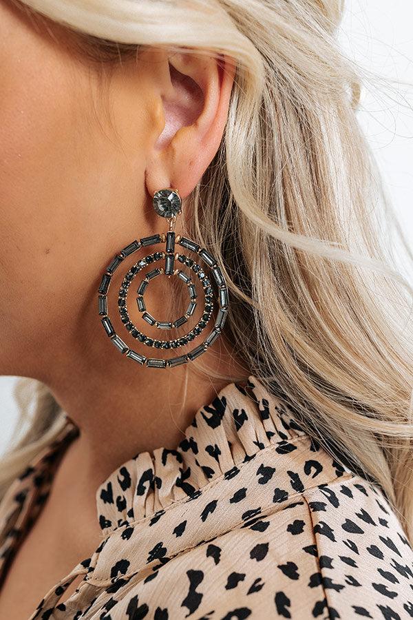 Crash Into You Earrings In Deep Olive Product Image