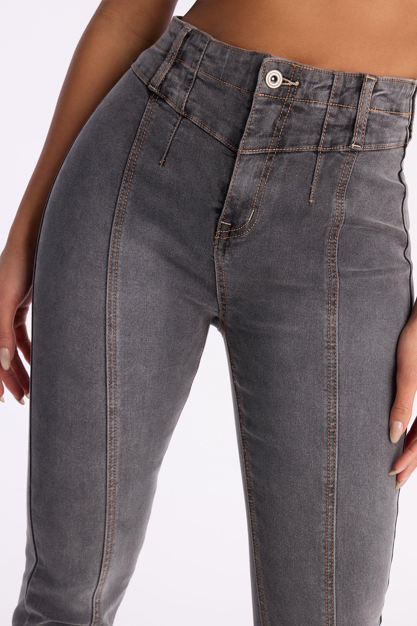 Lucca Stretch Skinny Jeans - Grey Female Product Image