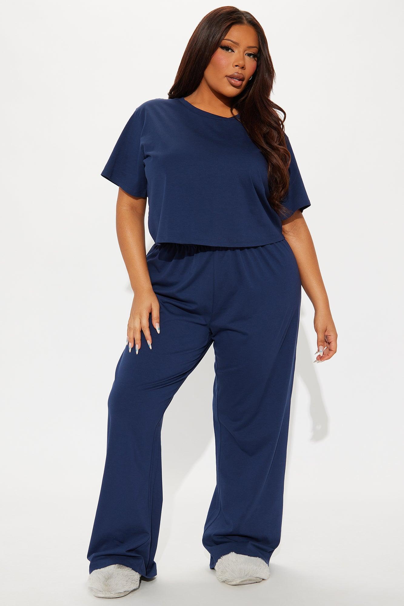 FN Mood PJ Pant Set - Navy Female Product Image
