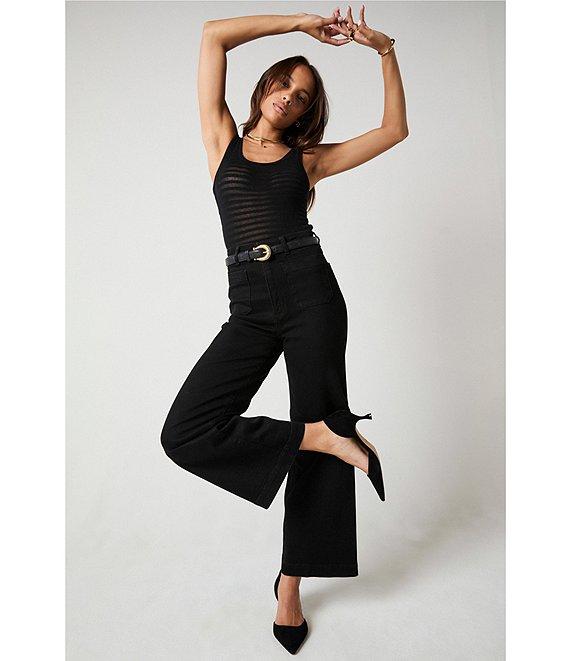 Rolla's Sailor Stretch Denim High Rise Wide Leg Jeans Product Image