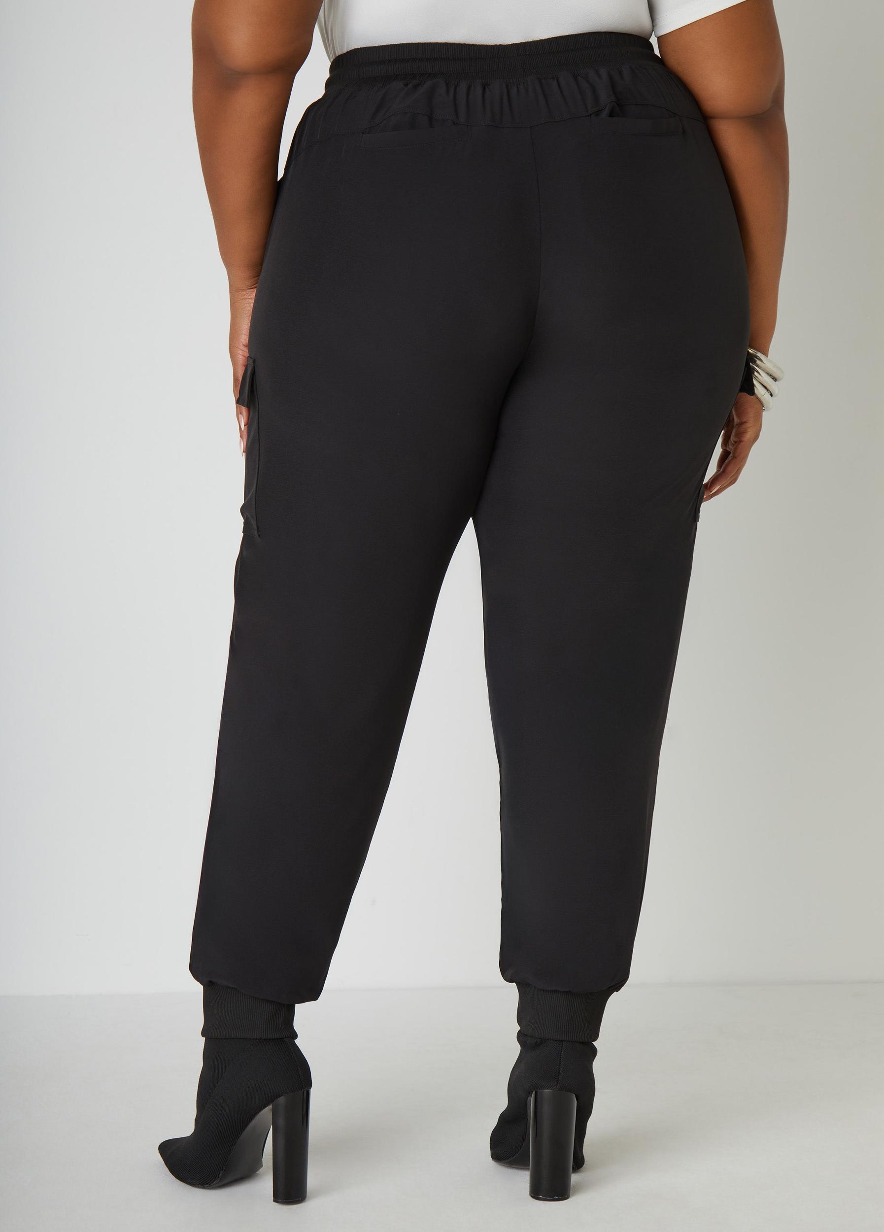 High Rise Cargo Joggers Product Image