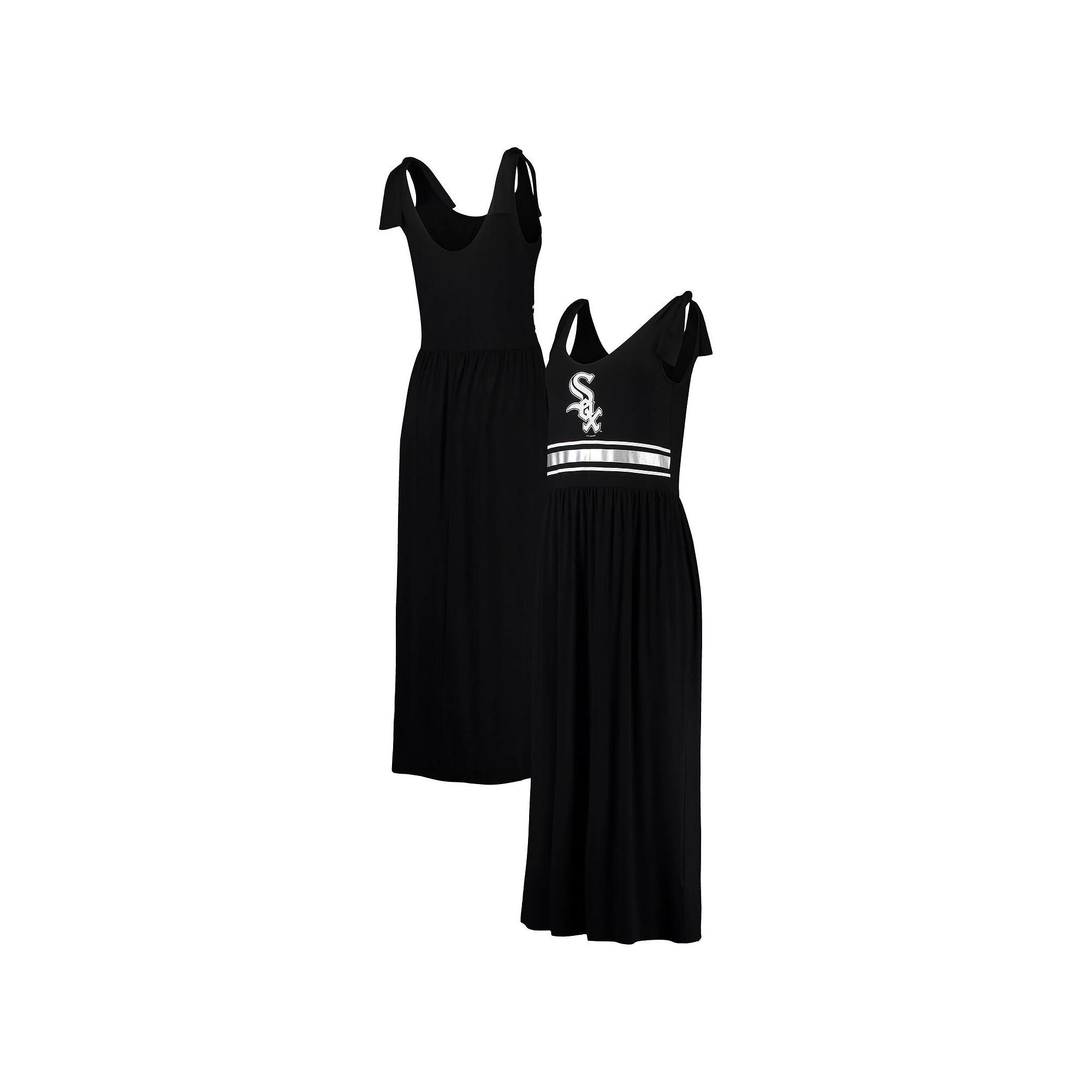 Women's G-III 4Her by Carl Banks Black Chicago White Sox Game Over Maxi Dress,  Product Image