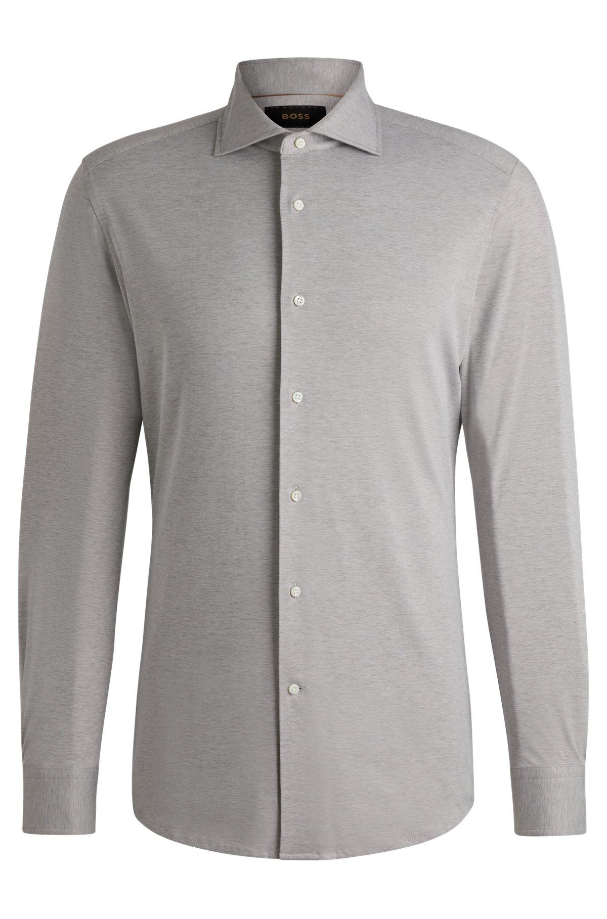 Slim-fit shirt in a stretch-cotton Product Image