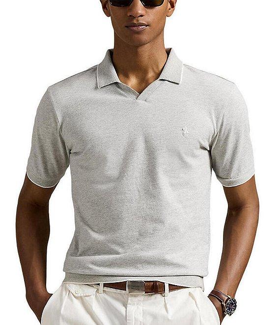 Polo Ralph Lauren Mesh-Knit Jersey Polo Shirt Product Image