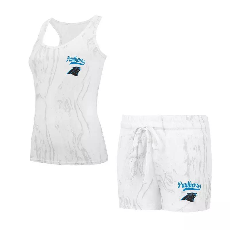 Women's Concepts Sport Carolina Panthers Quartz Hacci Knit Tank Top & Shorts Sleep Set,  Product Image