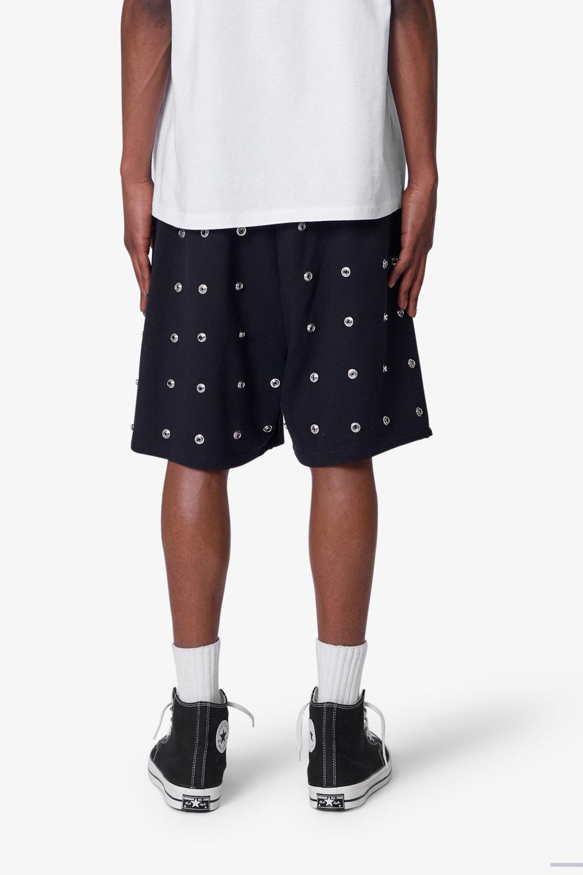All Over Button Shorts - Black Product Image