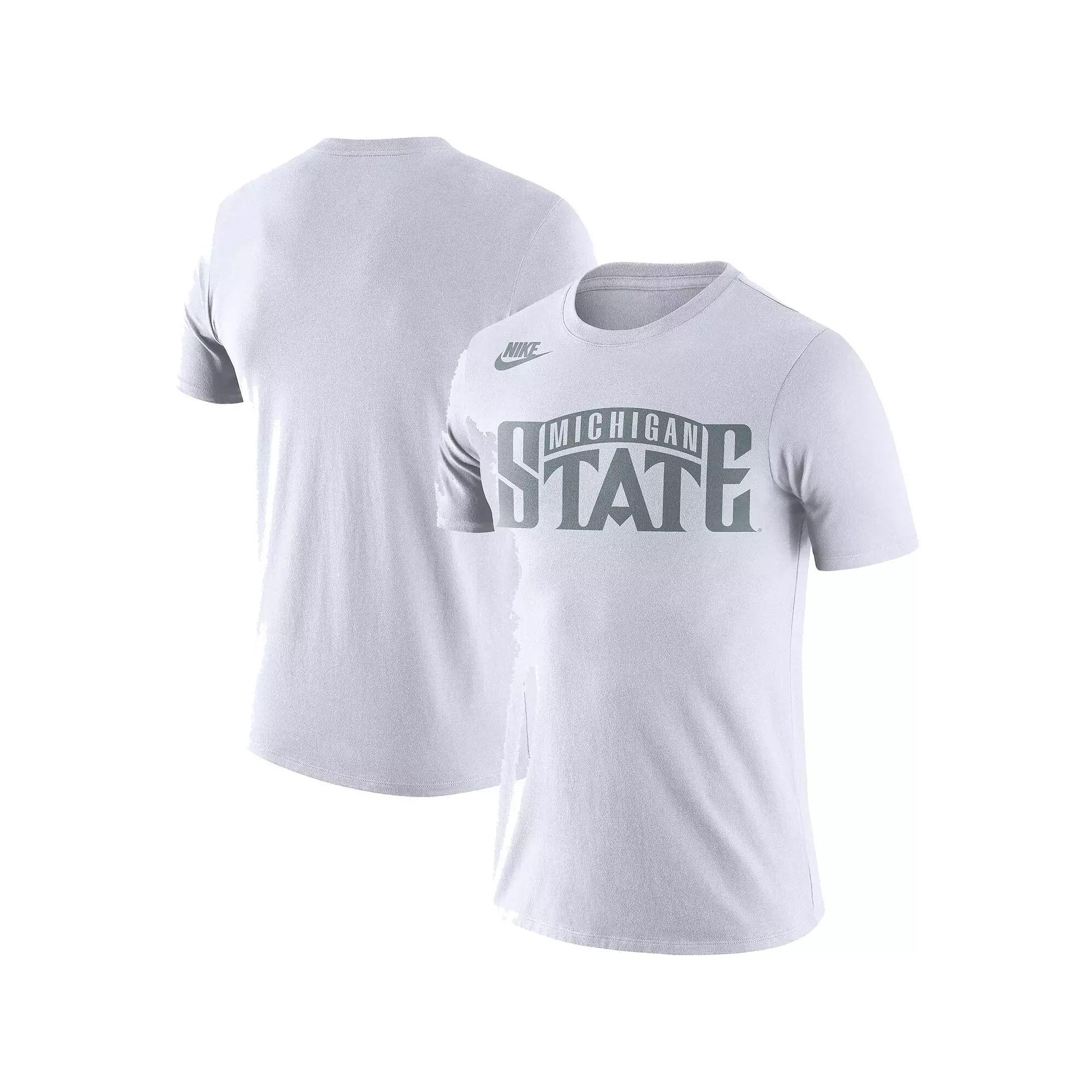 Men's Nike White Michigan State Spartans Basketball Retro 2-Hit T-Shirt,  Product Image