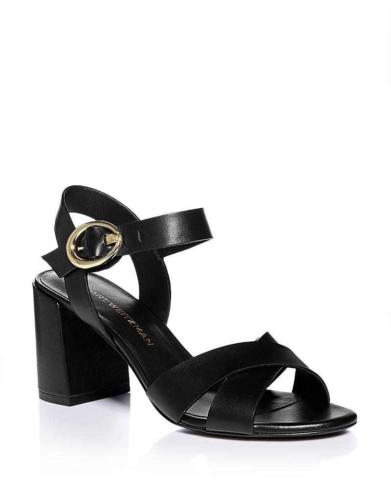 Womens Benni Leather Block-Heel Sandals Product Image