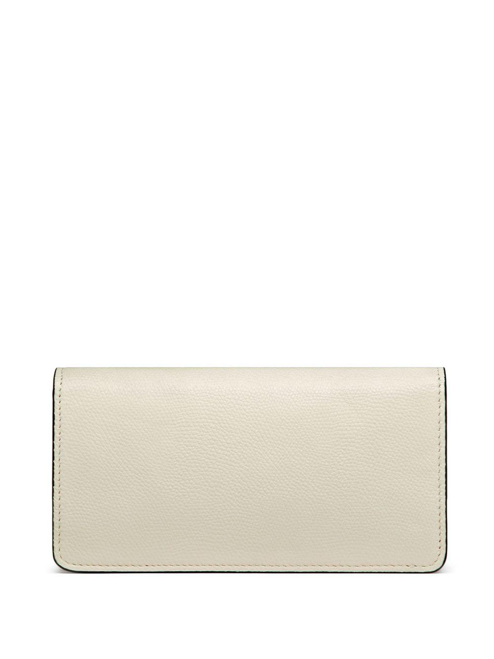 VLogo Signature leather chain wallet Product Image