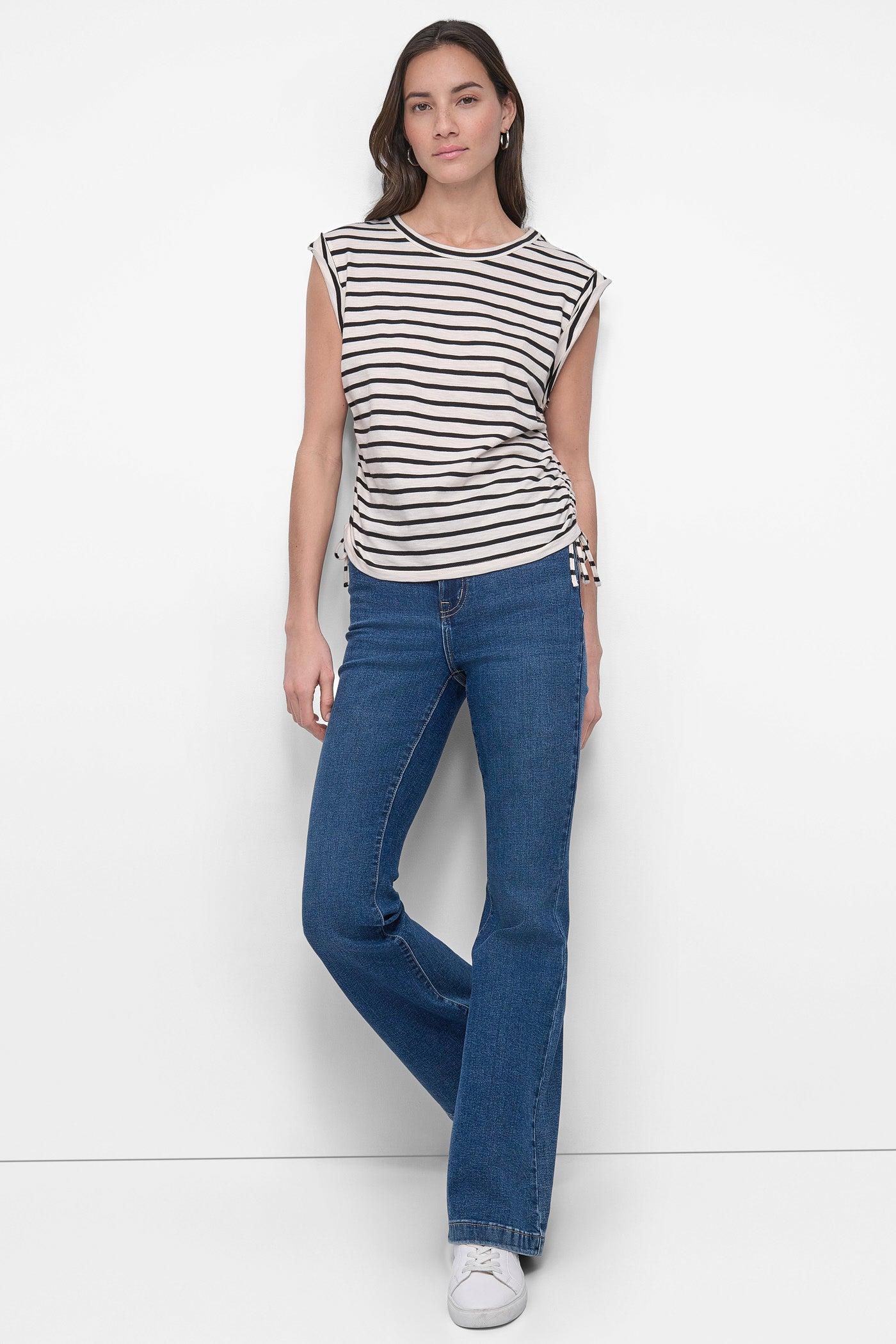 RUCHED SIDE-TIE TEE Product Image