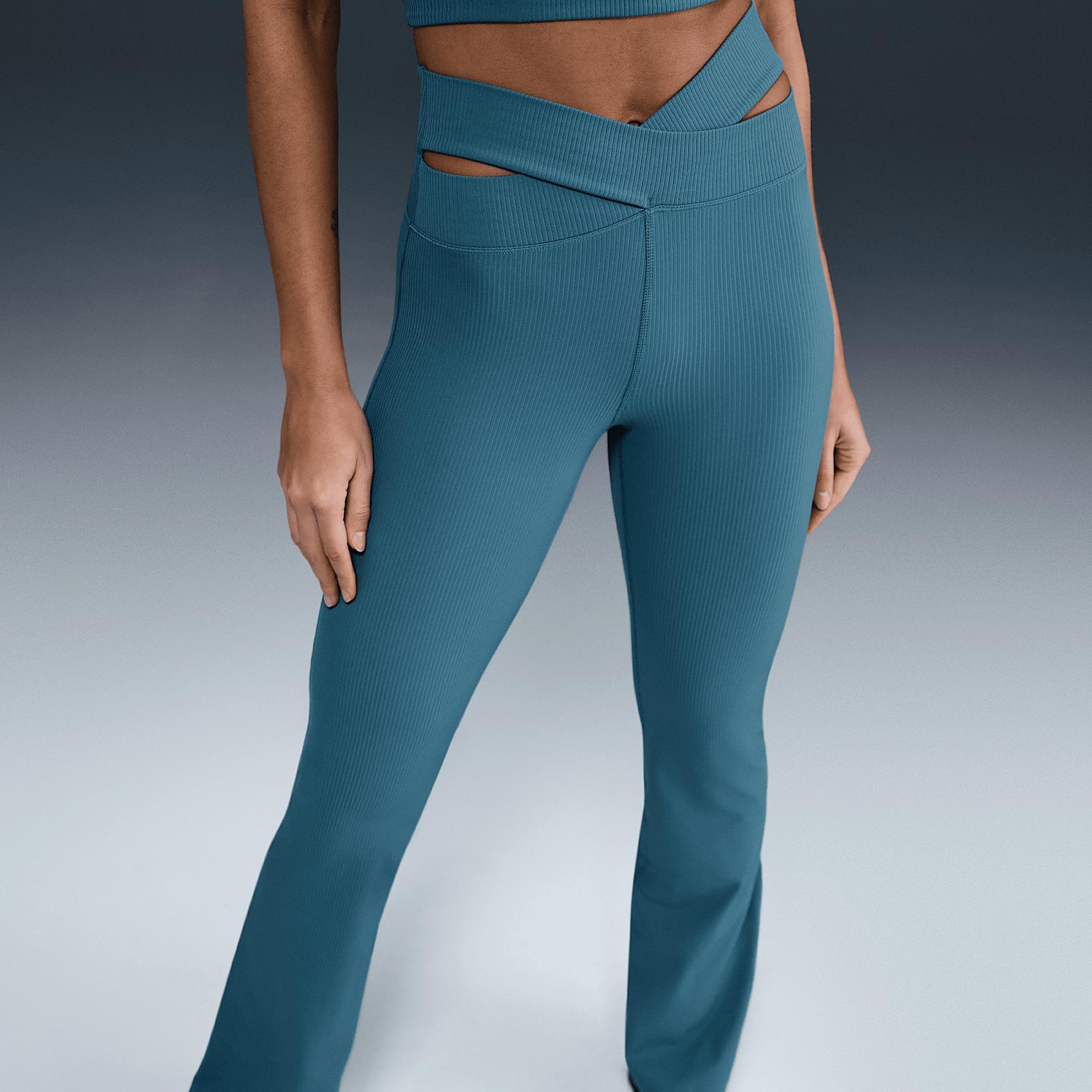 Nike Women's Zenvy Rib High-Waisted Flared Leggings Product Image