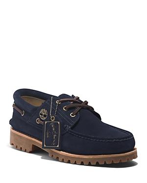 Timberland Mens C. f. Stead Indigo Suede 3 Eye Lug Handsewn Boat Shoes Product Image