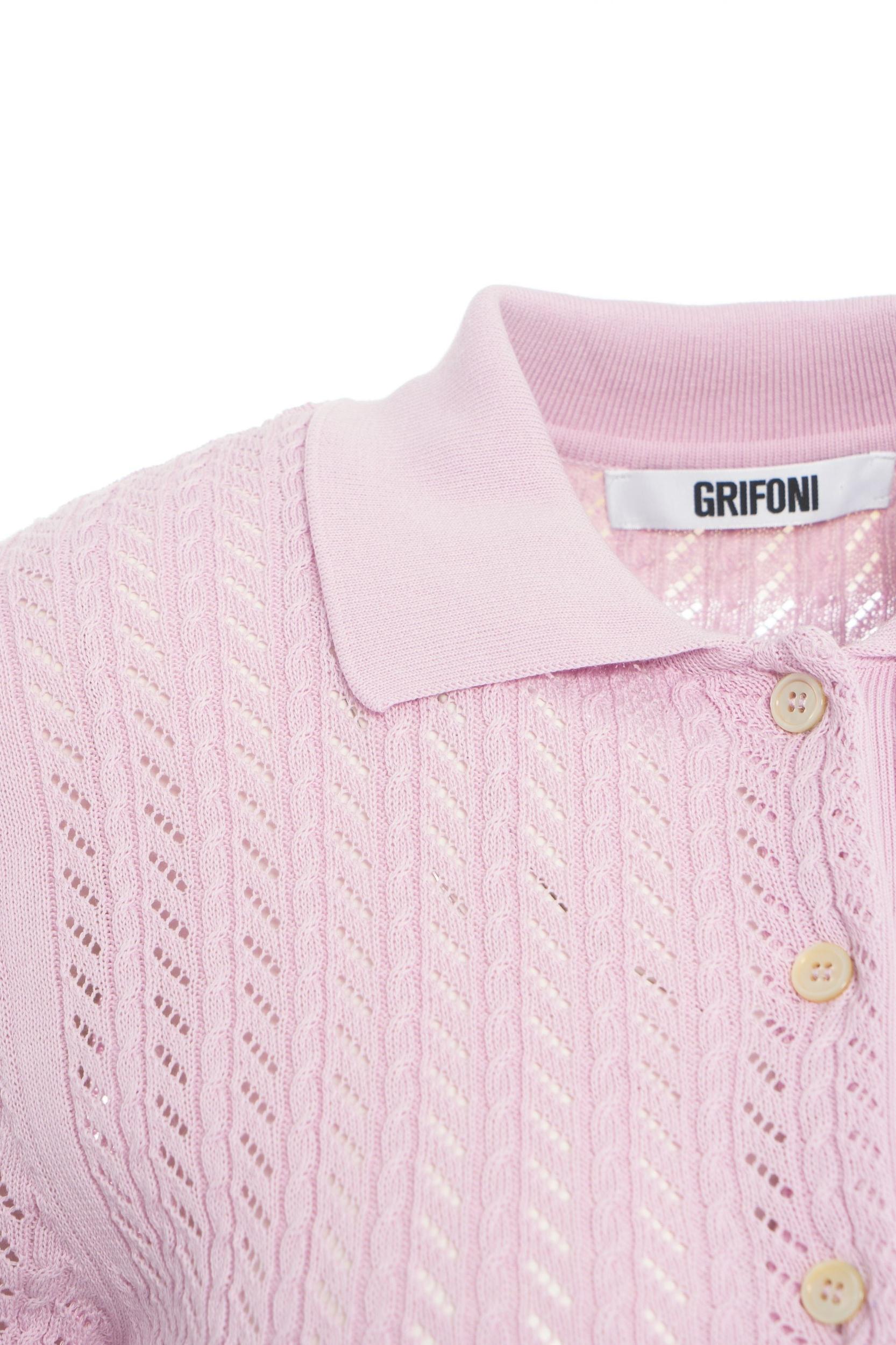 Knit polo shirt Product Image