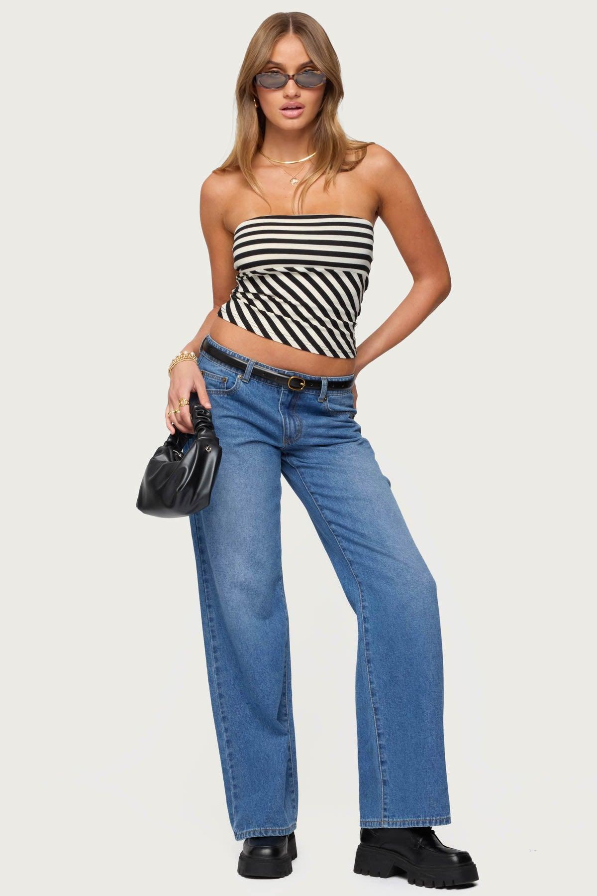 Betsana Striped Tube Top Product Image