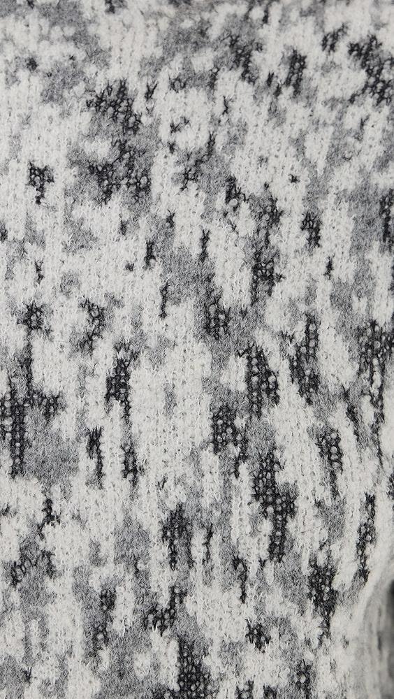 Vince Abstract Onyx Jacquard Mock Neck | Shopbop Product Image