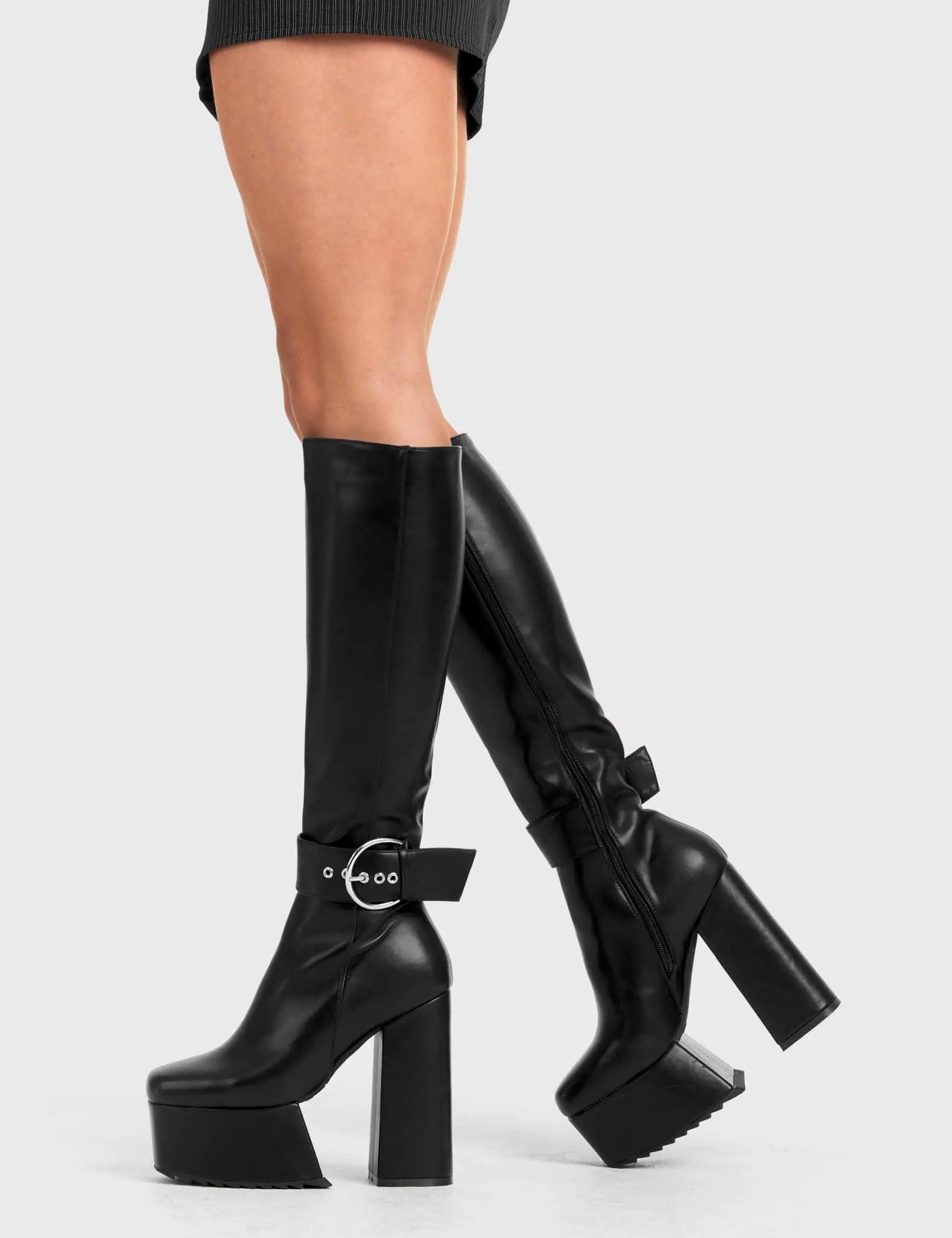 Power Over You Platform Knee High Boots Product Image