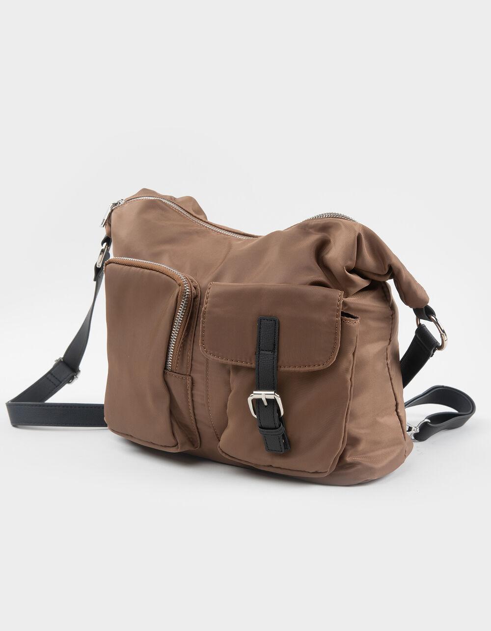Nylon Multi Way Bag - BLK/KHAKI Product Image