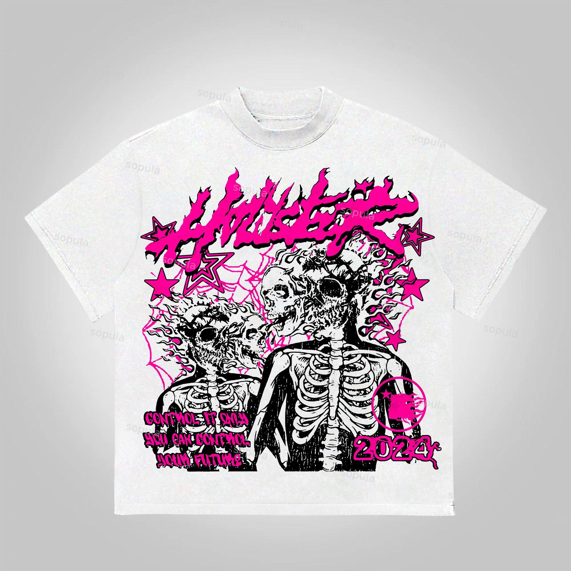 Sopula Studio Retro Skull In Soul Print Graphic Cotton T-Shirt Product Image