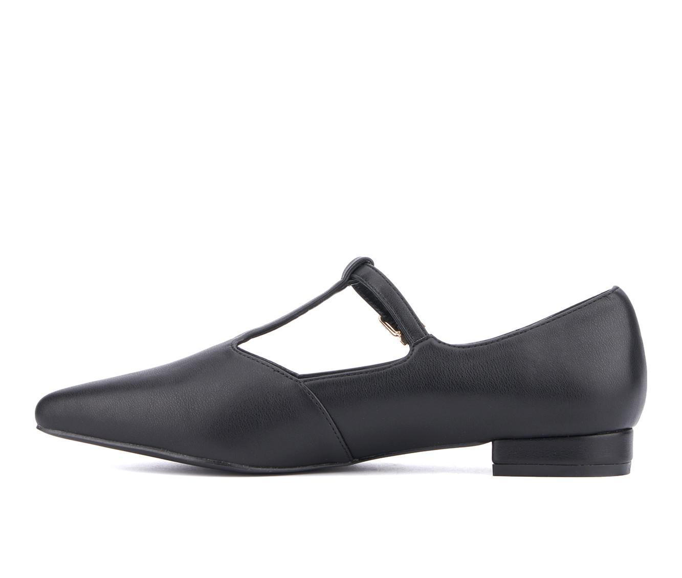 Women's New York and Company Vlada T-Strap Mary Jane Flats Product Image