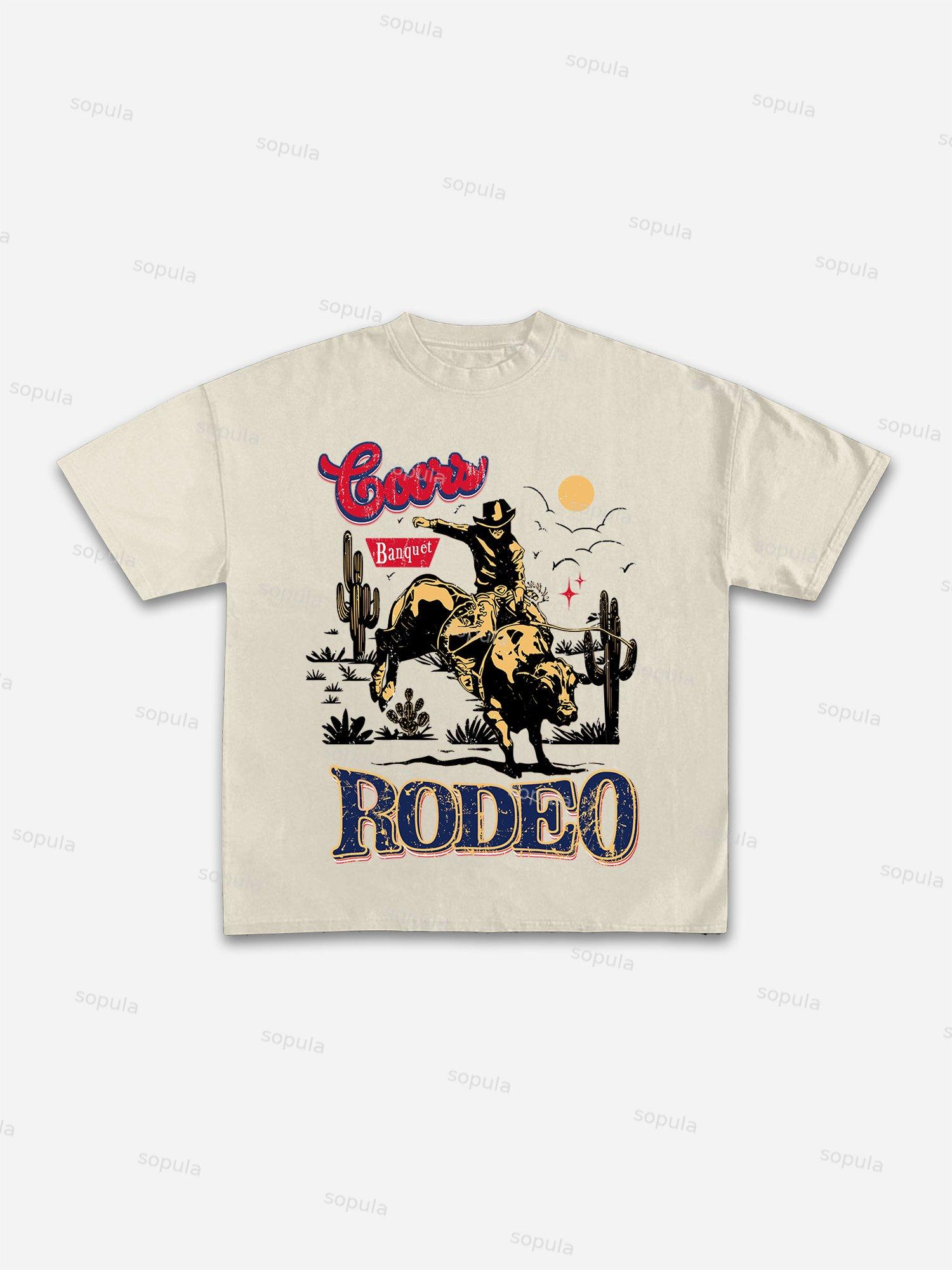 Coors Banquet Rodeo Classic Graphic Cotton T-shirt Product Image