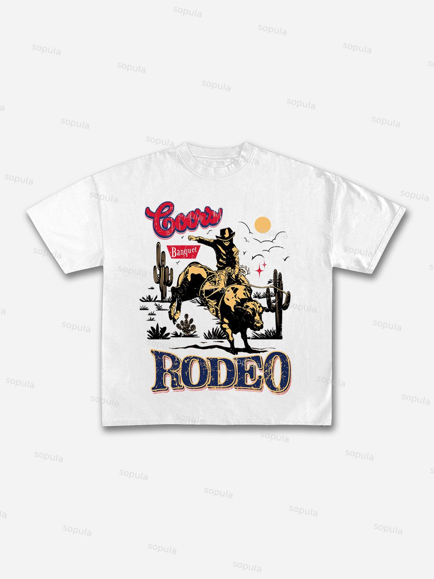 Coors Banquet Rodeo Classic Graphic Cotton T-shirt Product Image