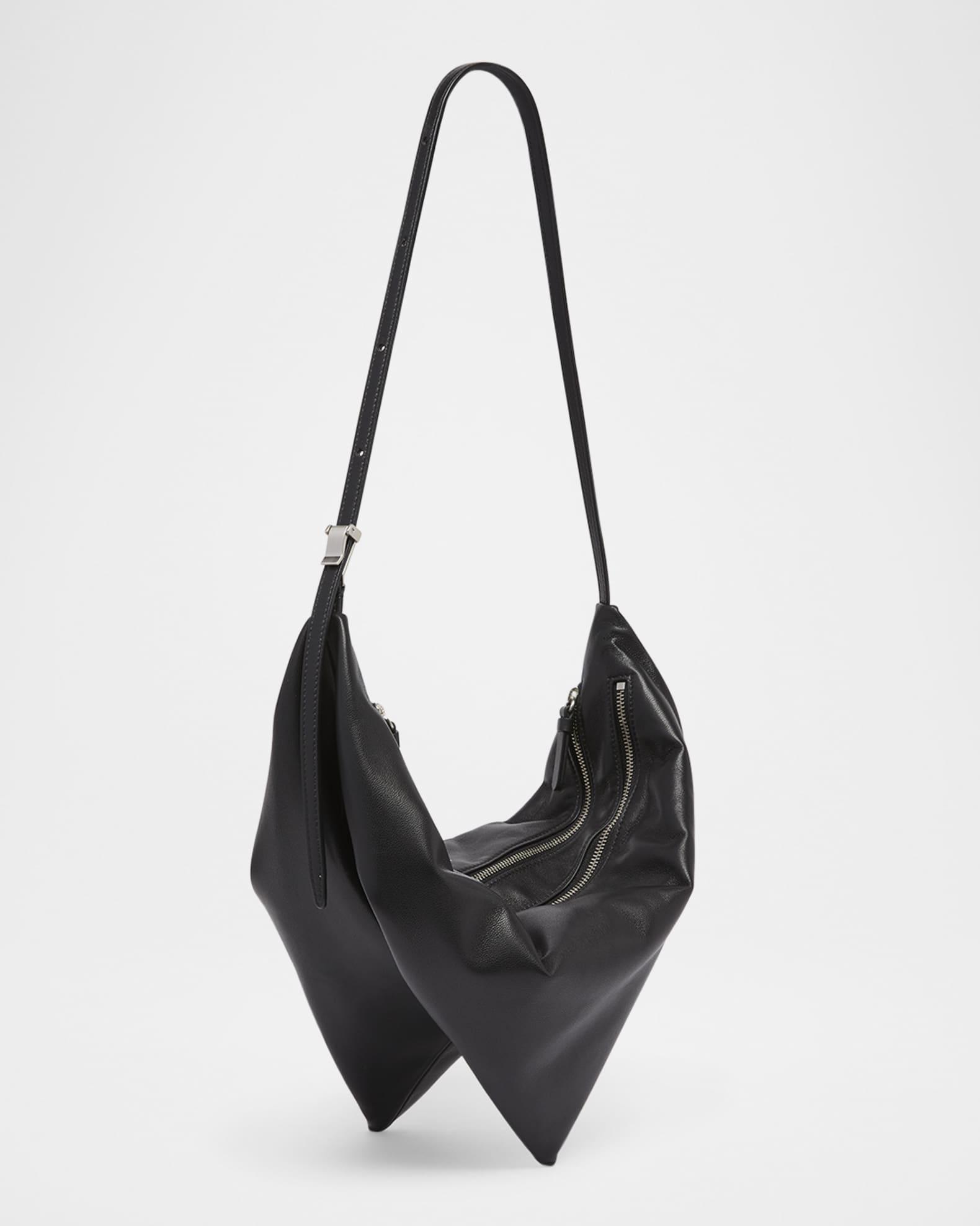 Tetra Double-Zip Napa Leather Shoulder Bag Product Image