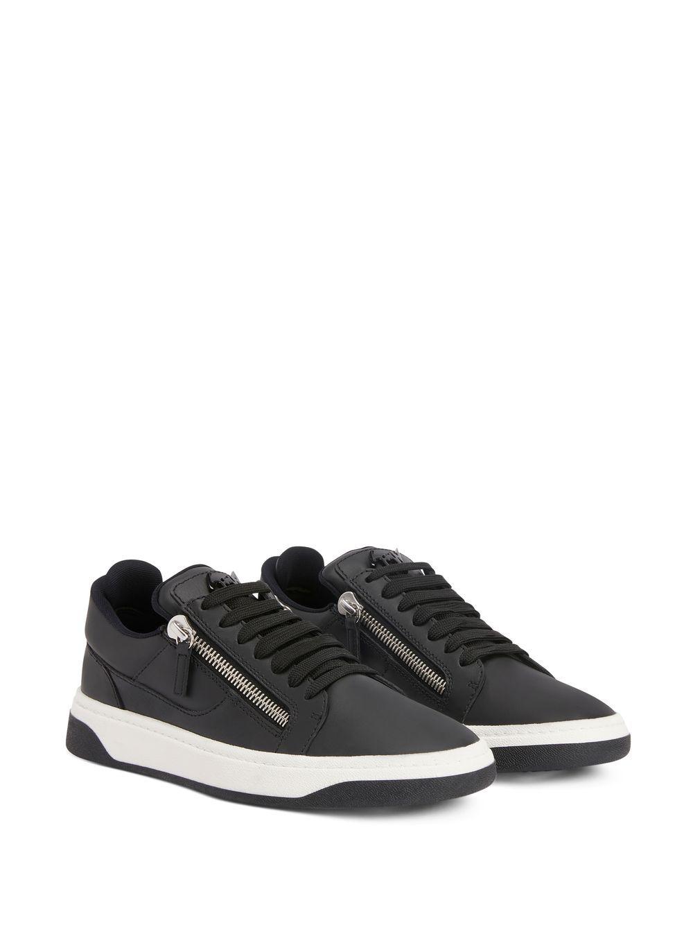 zip-details low-top sneakers  Product Image