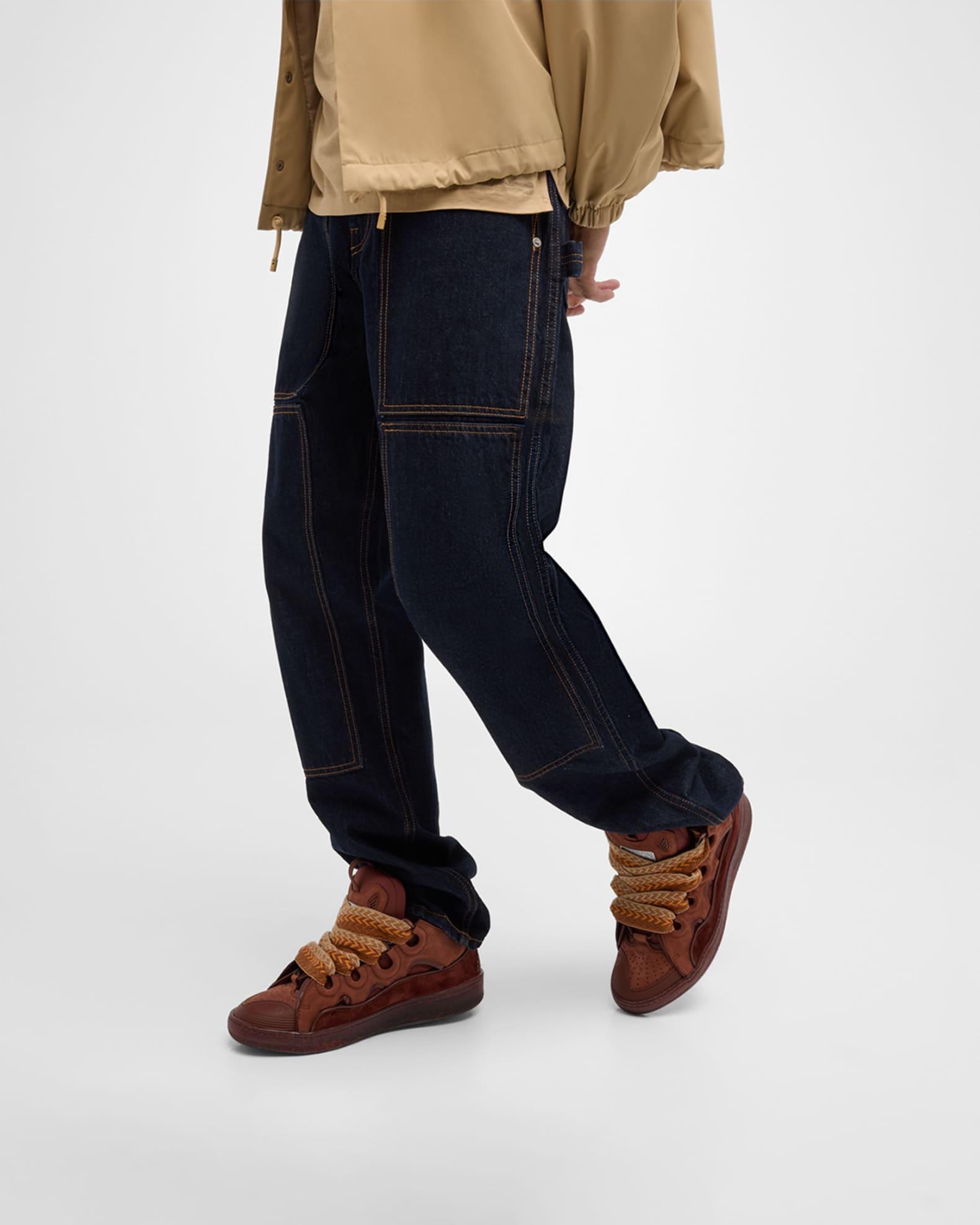 Men's Curb Suede Chunky Low-Top Sneakers Product Image