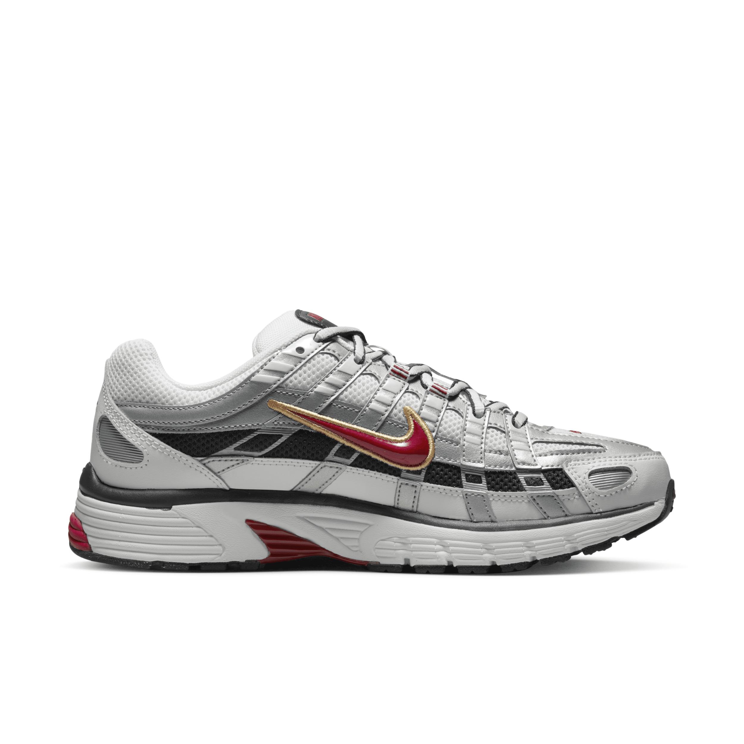 Nike Womens P-6000 Casual Shoes in White/Varsity Red/Metallic Platinum Product Image