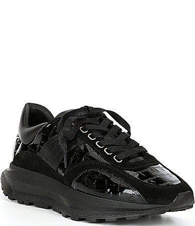 Kurt Geiger London Mens Gaspar Retro Crocodile Sneakers Product Image