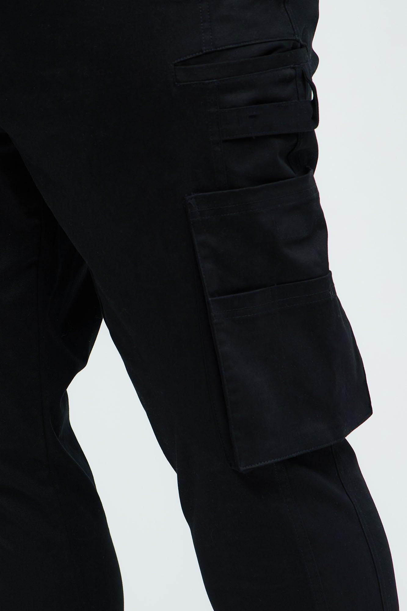 Workmans Utility Stacked Slim Cargo Pants - Black Product Image