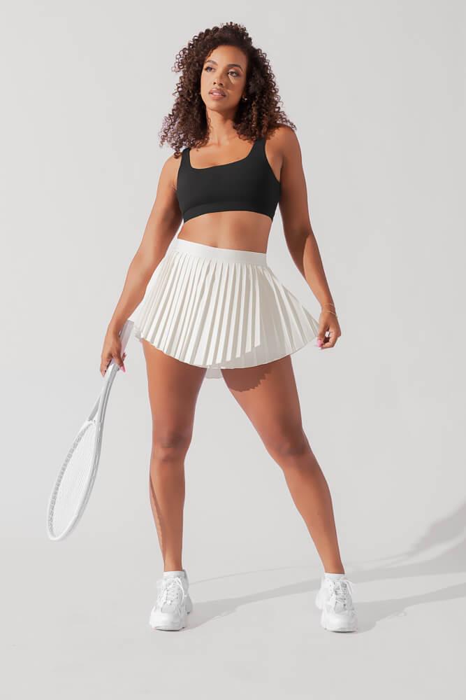 Ace ‘em Pleated Skort - Desert Rose Product Image