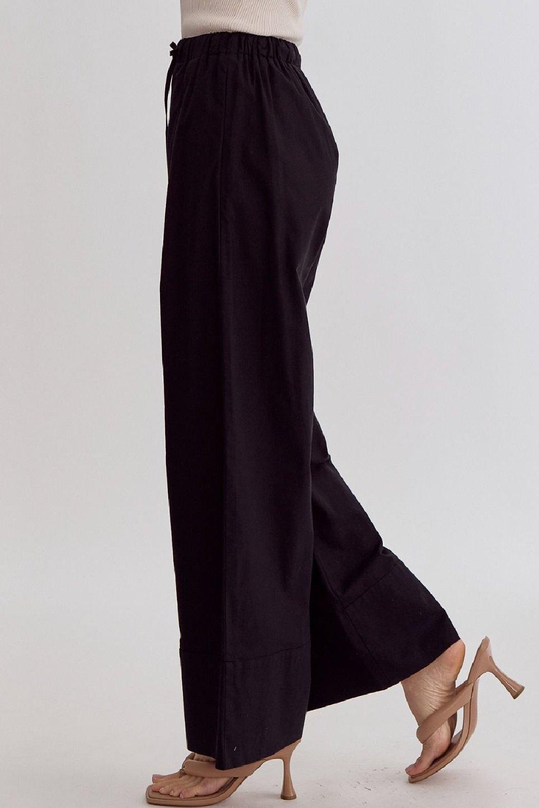 Drawstring Wideleg Pant Product Image