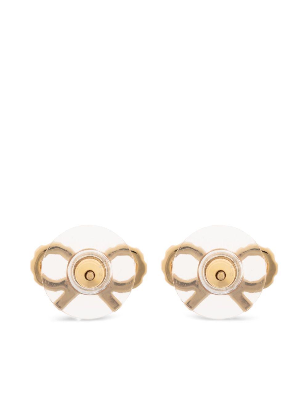 micro bow-shaped earrings Product Image