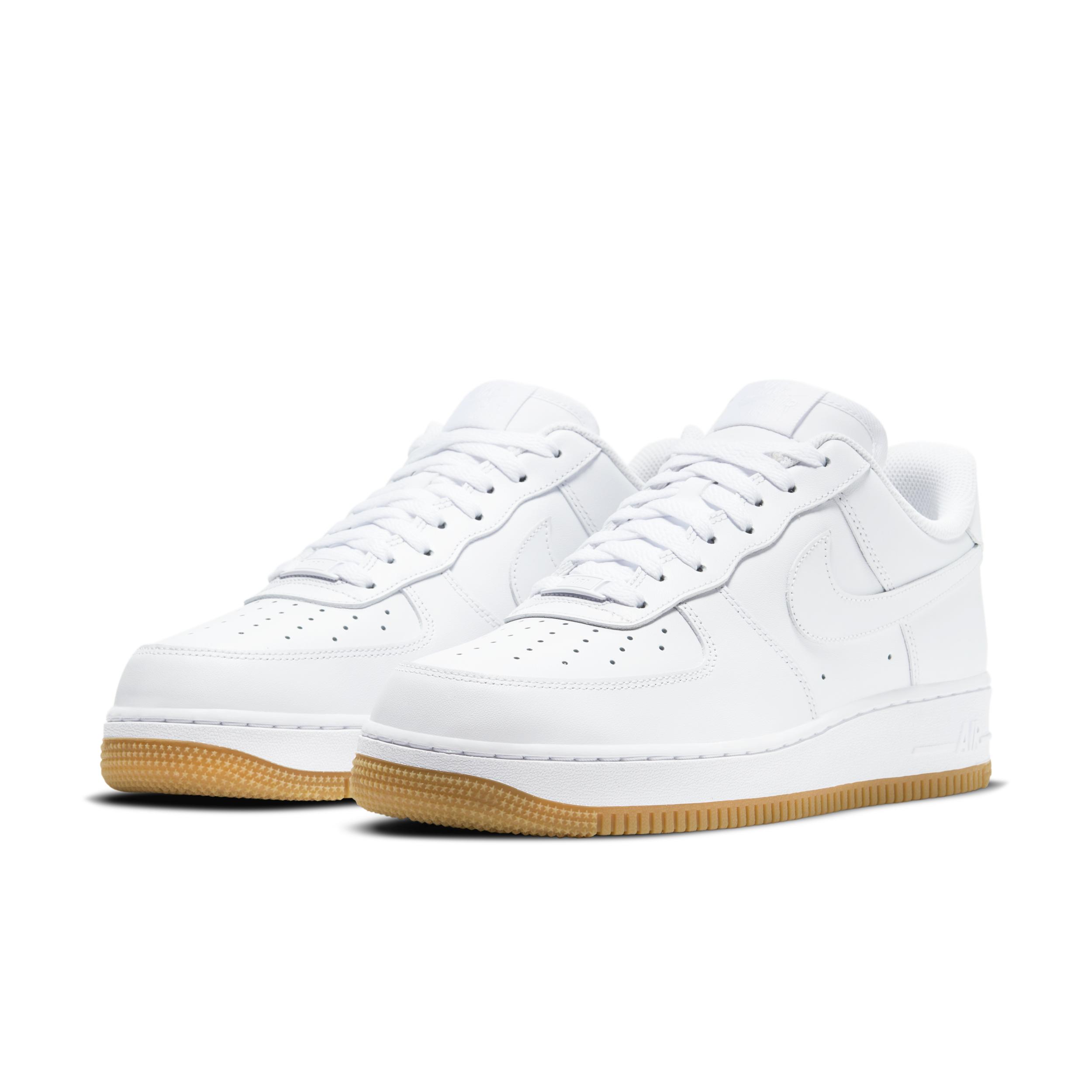 Nike Mens Nike Air Force 1 07 - Mens Shoes Brown/White/White Product Image