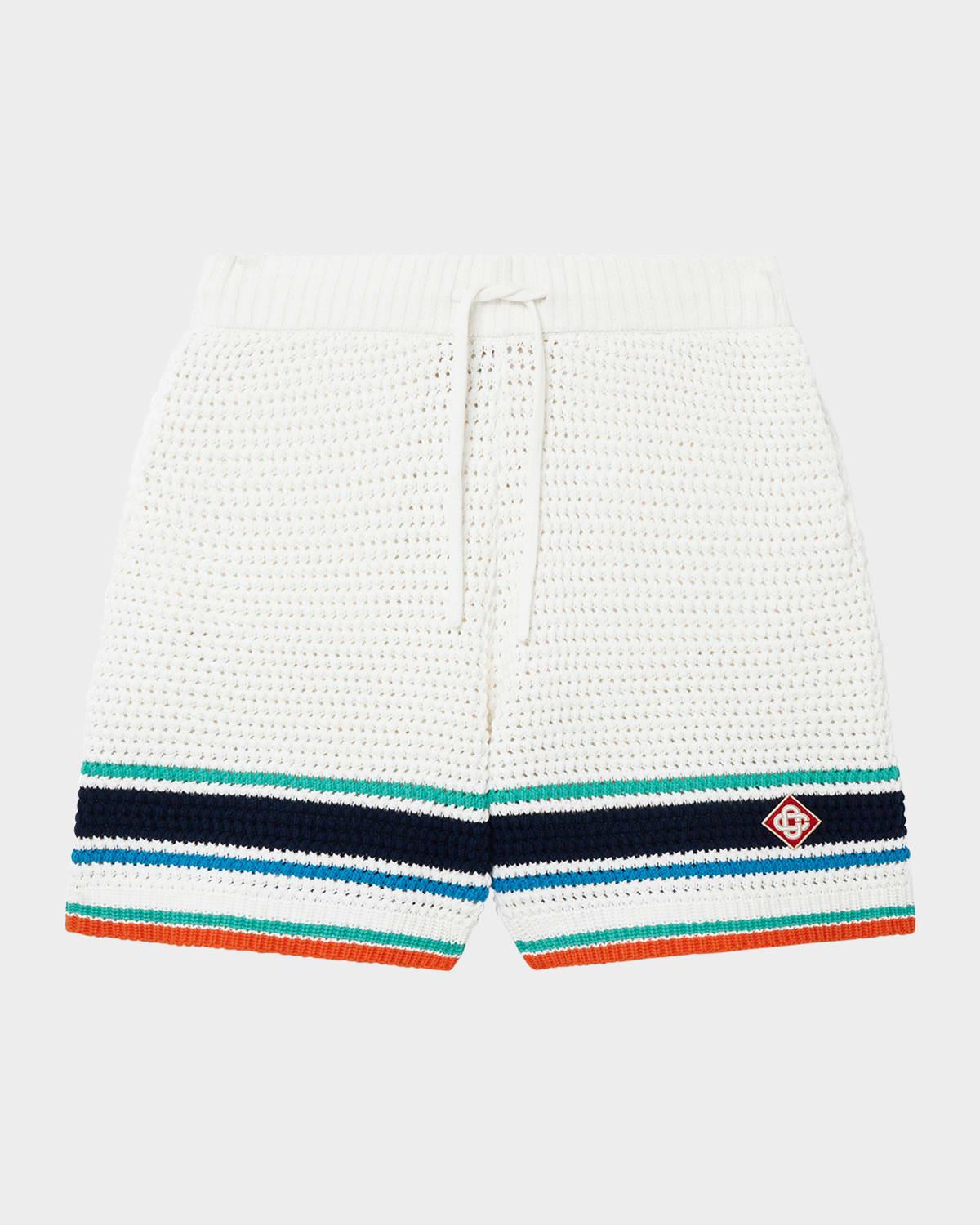 Men's Tennis Crochet-Effect Shorts Product Image