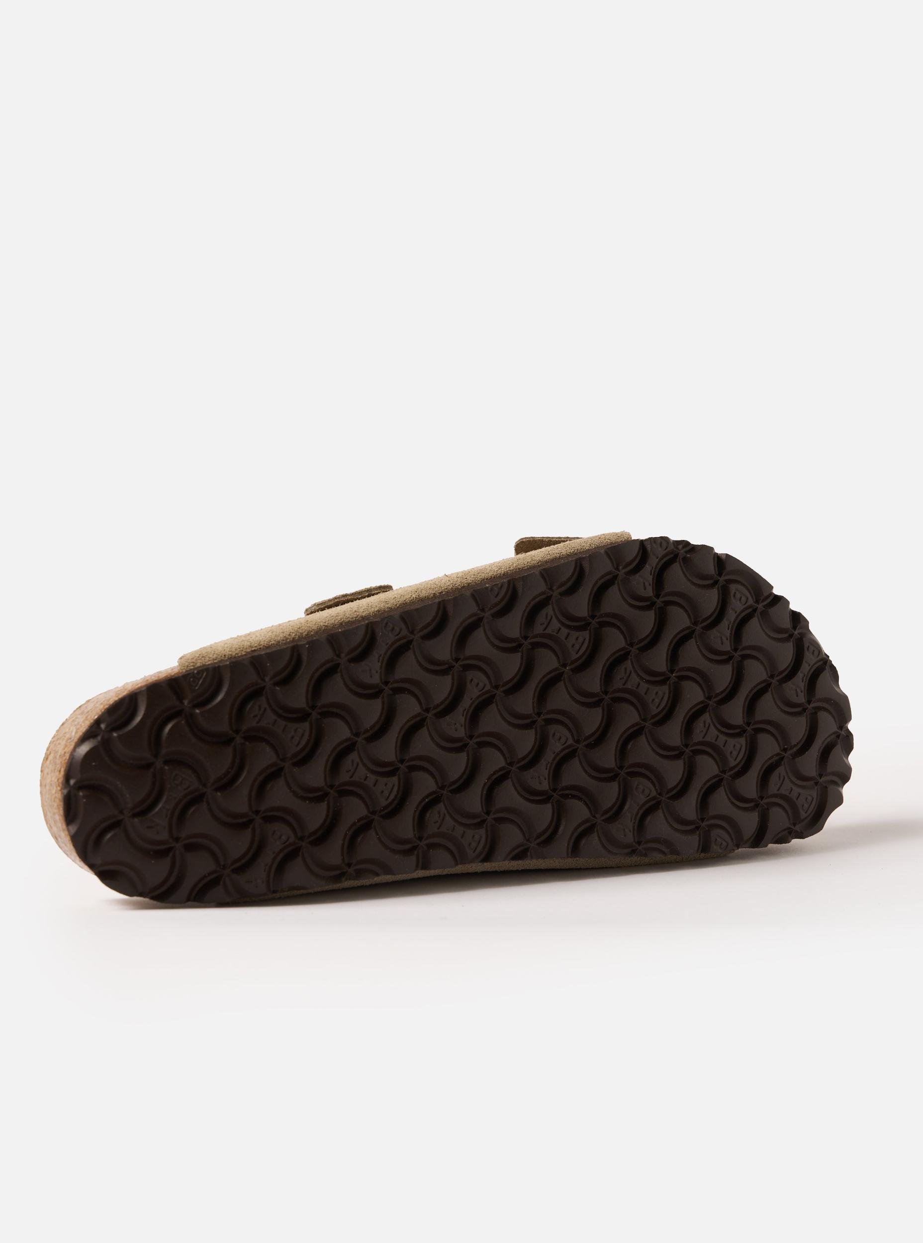 Birkenstock Arizona in Taupe Suede Leather Product Image