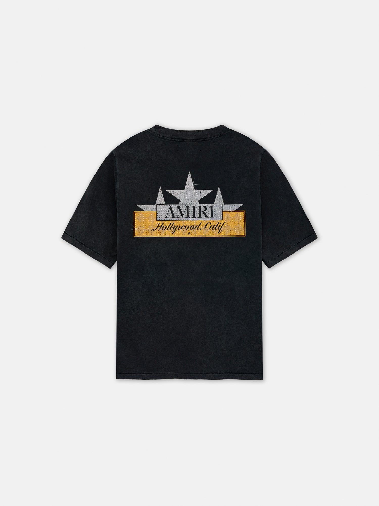 VINTAGE AMIRI CRYSTAL STAR TEE - Black Product Image
