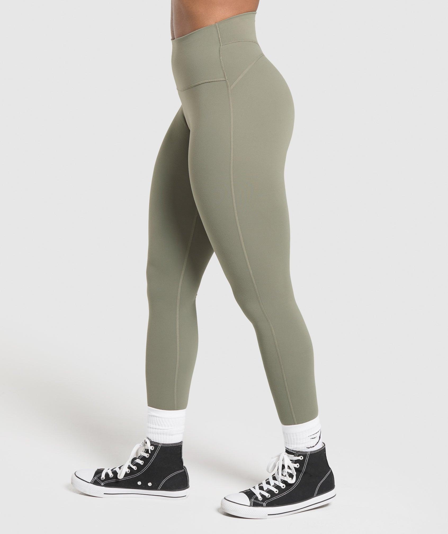 Gymshark Legacy Logo Leggings - Base Green Female Product Image