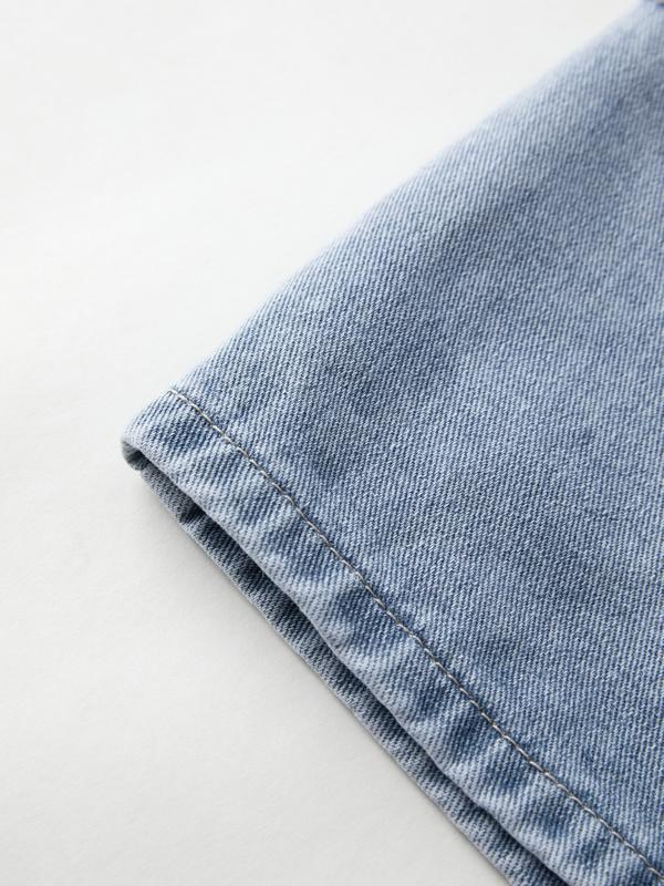 Vintage Blue Micro Denim Skirts Product Image