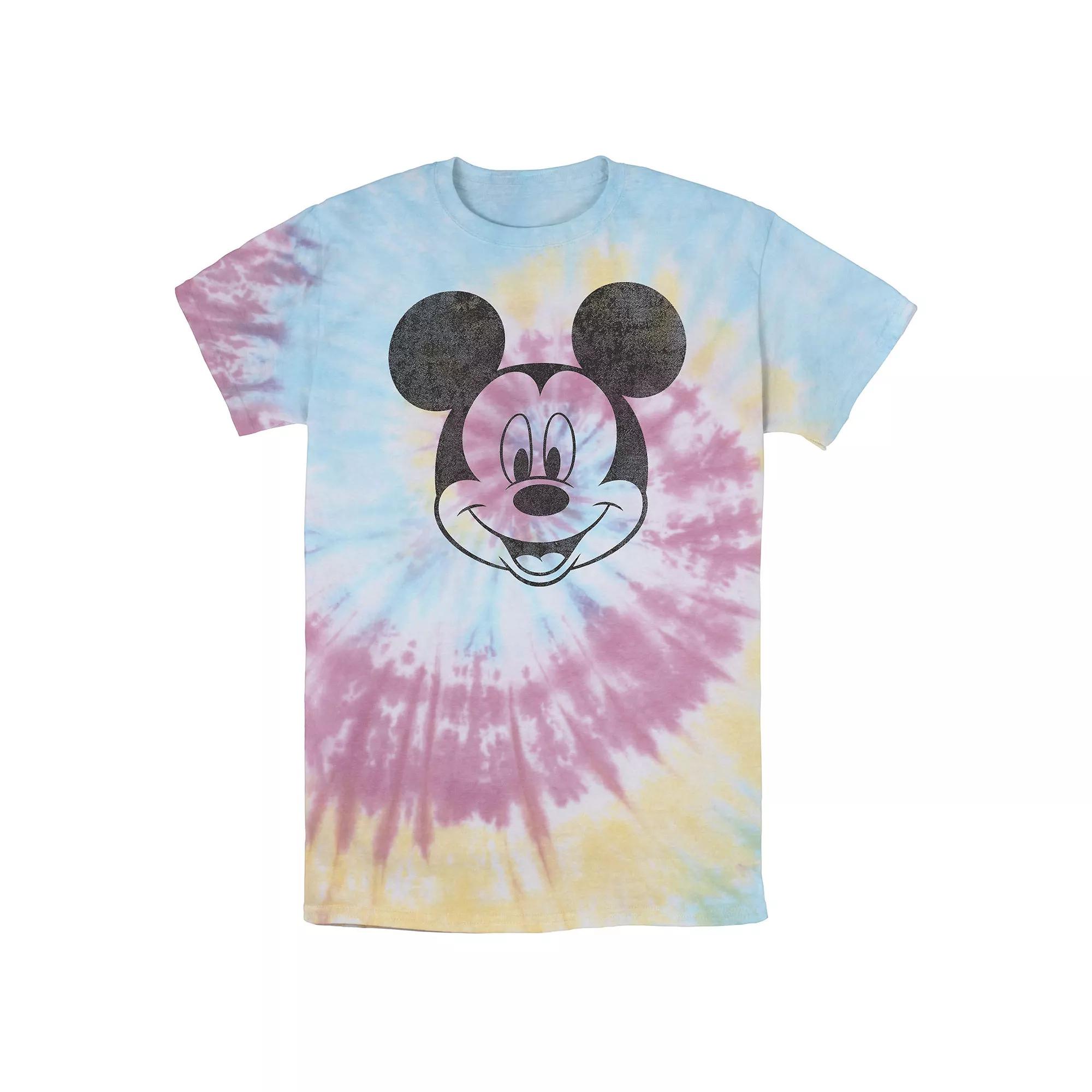 Men's Disney Mickey Mouse Black and White Portrait Wash Tee,  Product Image