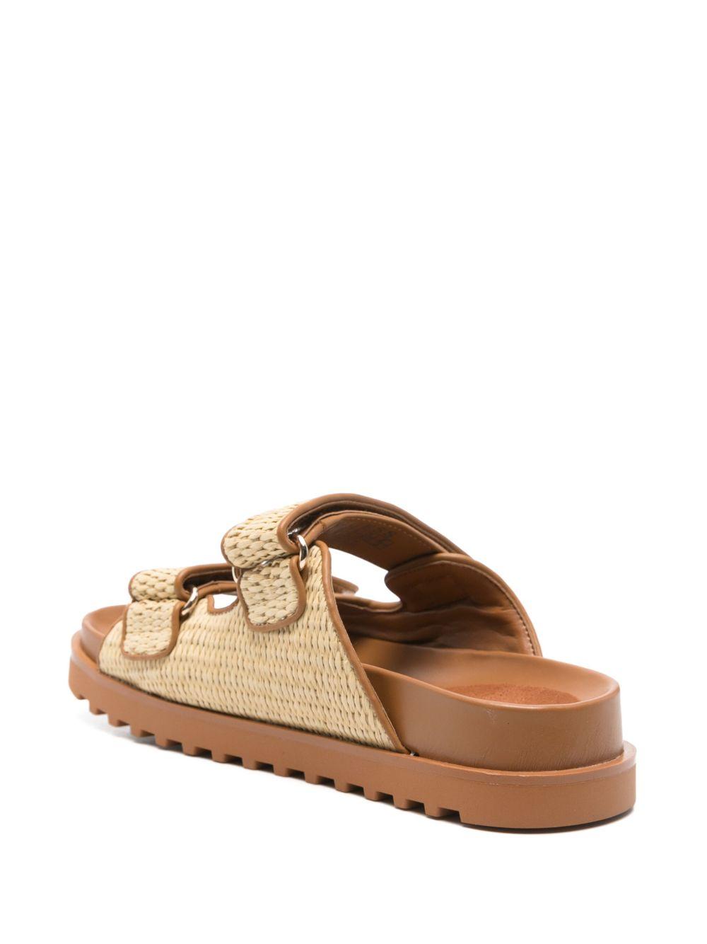 raffia-detail sandals Product Image